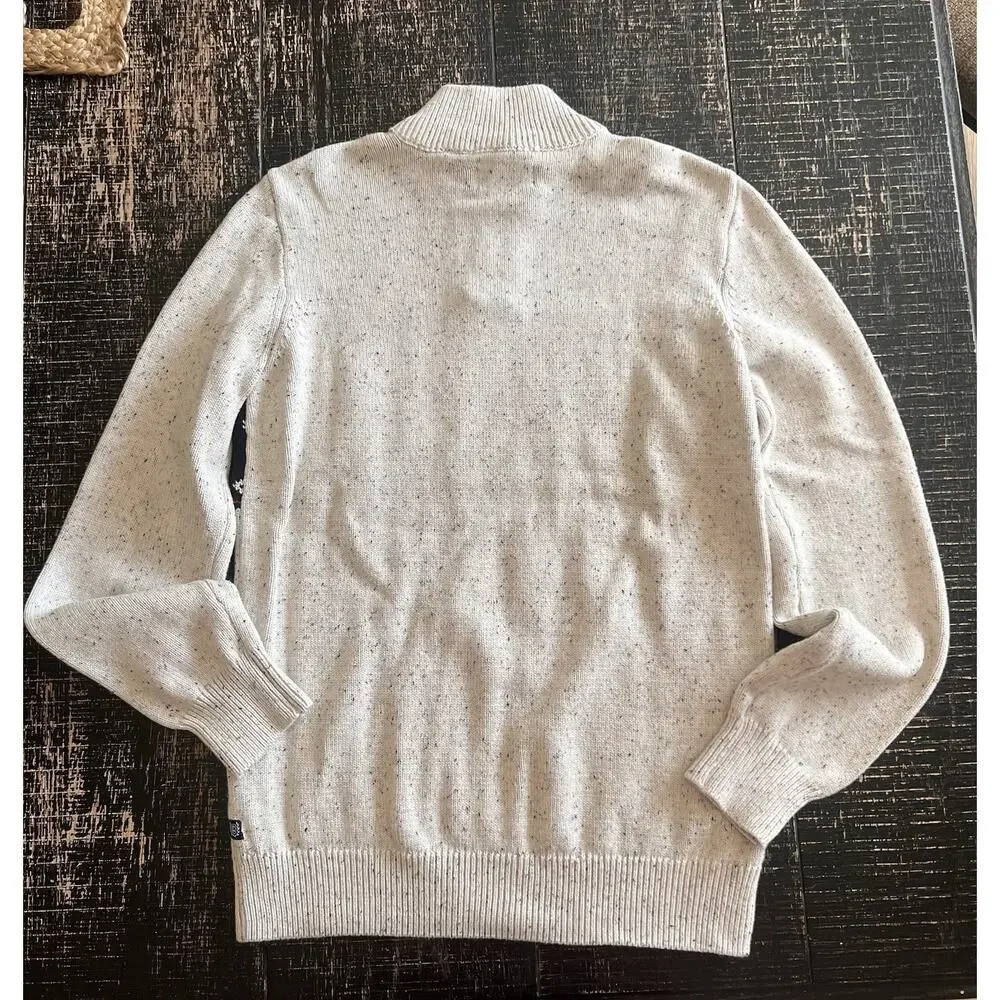 Chaps Sweater Men’s Medium Fair Isle Nordic Knit‎ Pullover Quarter Button